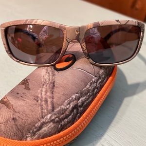 COSTA Zane Sunglasses camo glass 580 amber lens EUC w/case